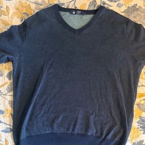 J. Crew Men’s V-Neck Sweater in Dark Navy